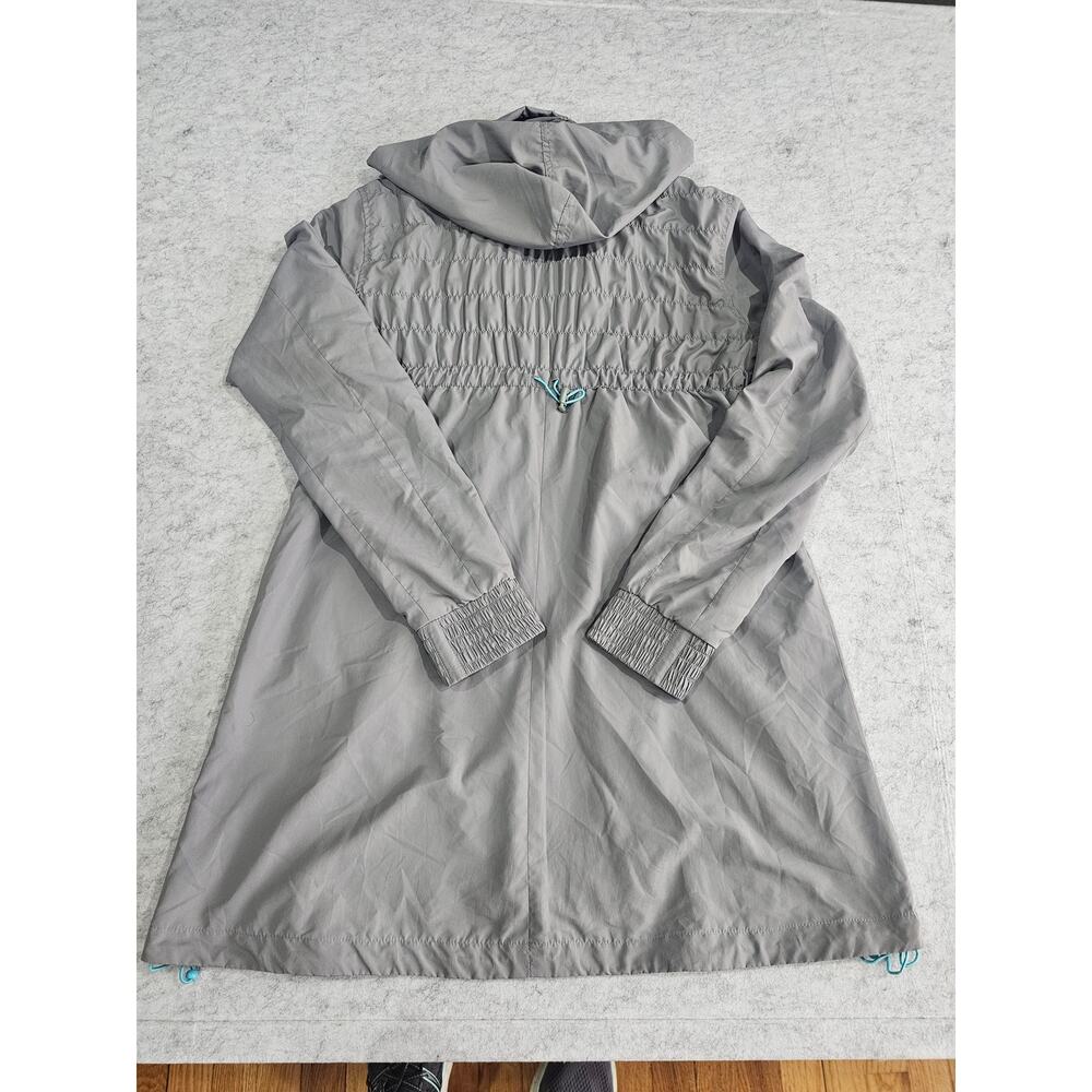 Athleta Shock Cord Anorak Light Weight Women’s Jacket, Hood, Gray, Size S - Picture 3 of 8